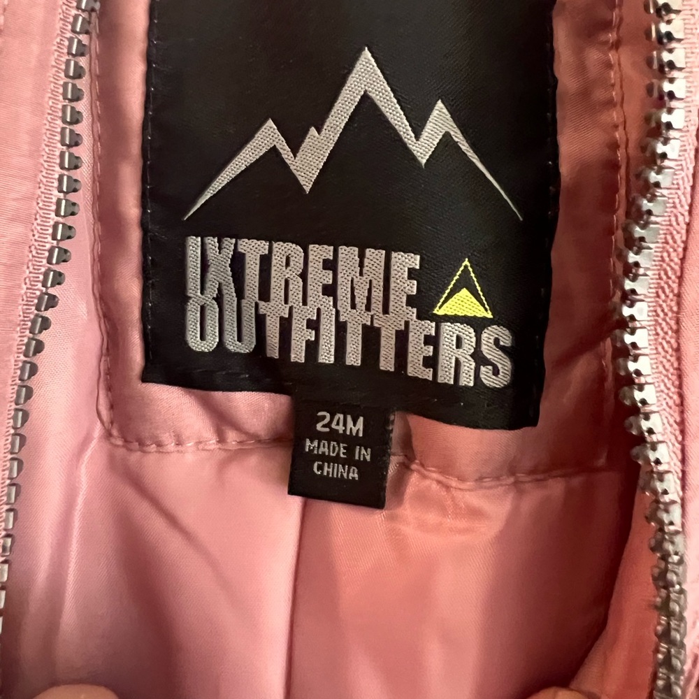 Extreme Outfitters pink snow bib